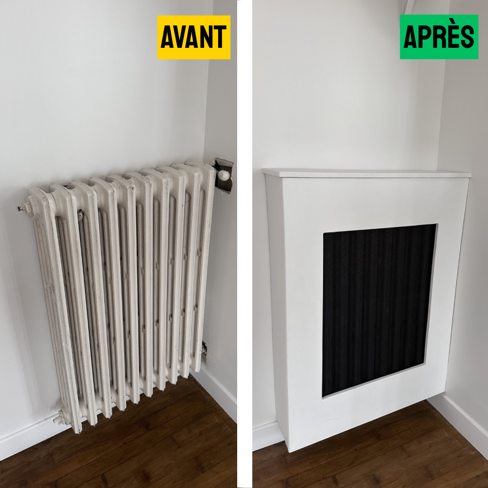 Coffre esthétique d’un radiateur